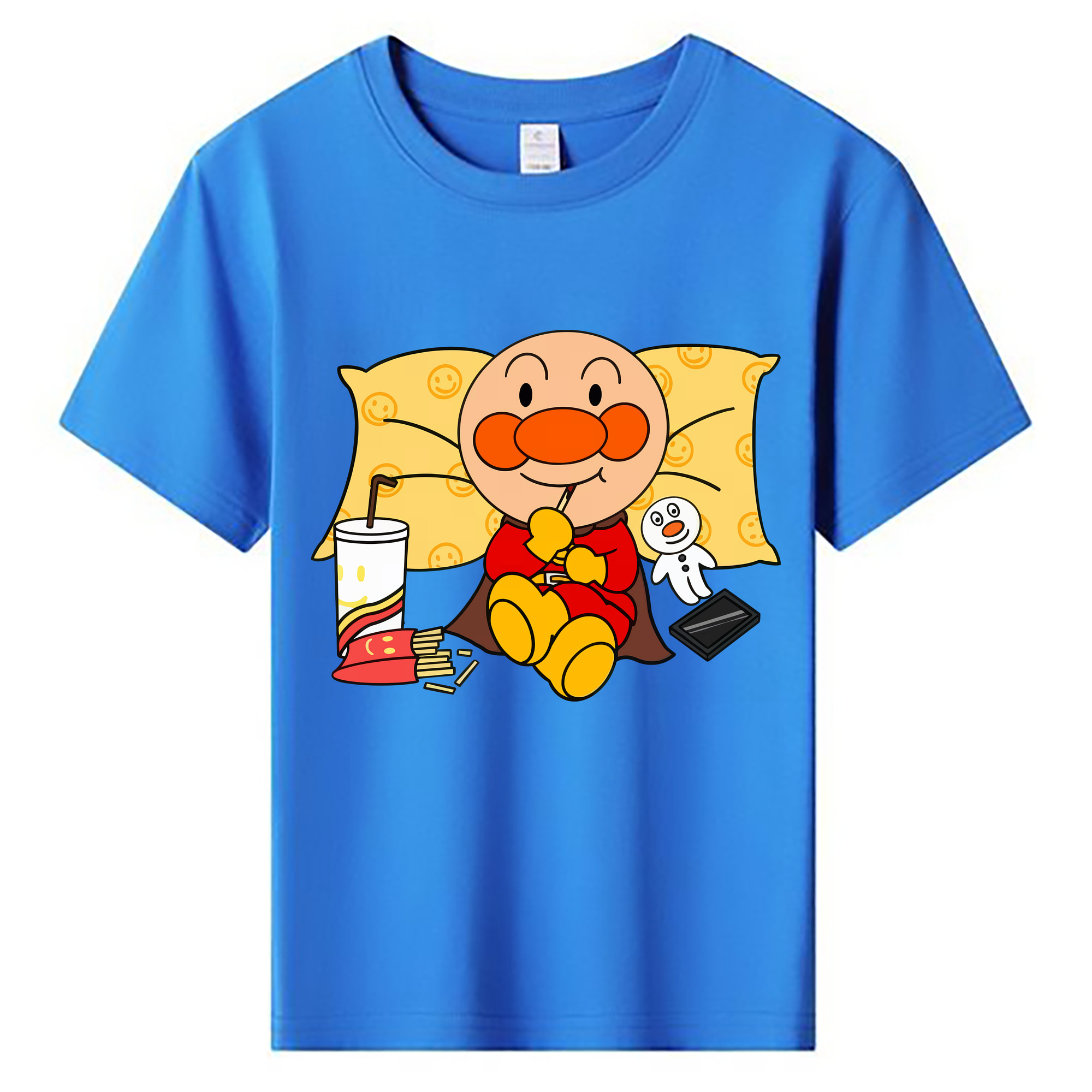 （画像用） アンパンマン Anpanman 綿100％キッズTシャツ（フロントプリント）